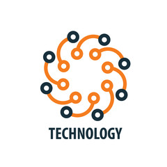 Fototapeta premium vector logo technology