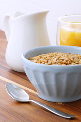 Delicious organic muesli cereal