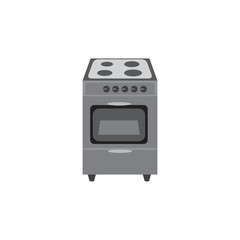 Vector image, electric stove.