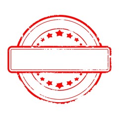 Scratched round seal without text - vector eps