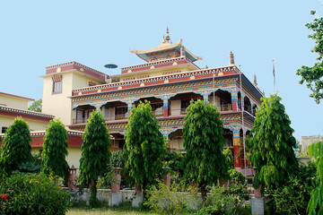 Obraz premium Buddhist Monastery, Bodhgaya