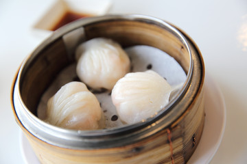 Fototapeta na wymiar Chiese dumpling ha gow