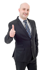 businessman thumb up