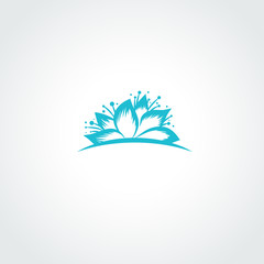 Lotus Flower Logo - obrazy, fototapety, plakaty