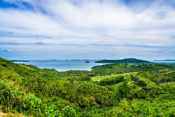 Fototapeta na wymiar View of the countryside near El Nido, Palawan