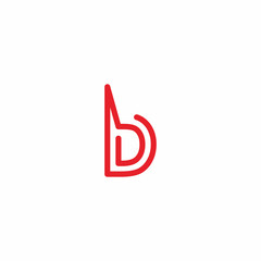 Letter B D Logo Design