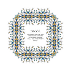 Vector frame for design template.