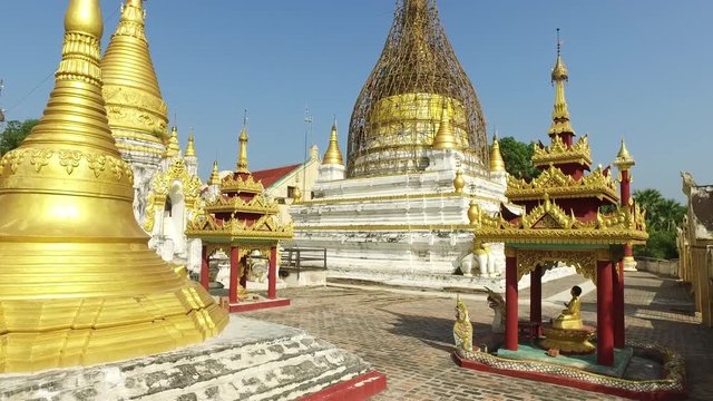 Pagoda at ancient city Inwa or Ava in Mandalay Division of Myanmar