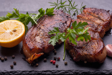 baked pork meat