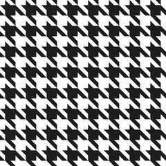 Houndstooth Pattern in Black and White