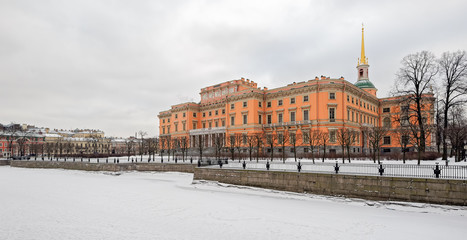 Mikhailovsky Castle in Saint-Petersburg