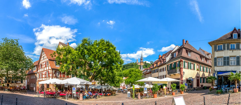 Weinheim, Marktplatz, Panorama 