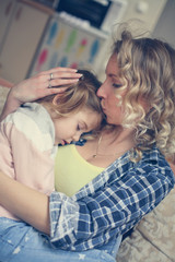 Mother spending time with her daughter.