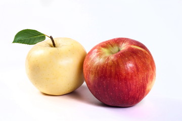 apple on white