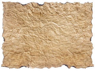 Fototapeta premium texture of crumpled paper isolated on white