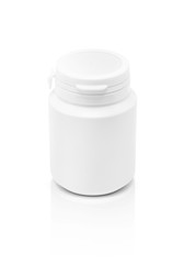 blank packaging supplement product bottle isolated on white background