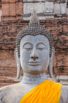 Buddha statue & Temple in Ayutthaya, Thailand