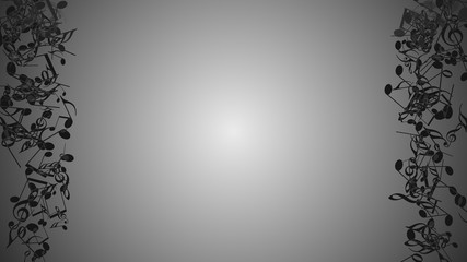 Fototapeta premium Abstract Background with Colorful Music notes.