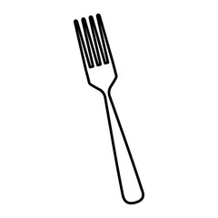 fork cutlery tool icon vector illustration design