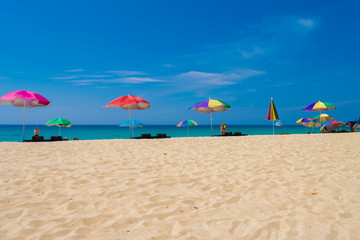 view of seascapes summer at nai-harn beach phuket, thailand	