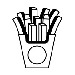french fries potato icon vector illustration design