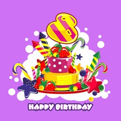 birthday cake number