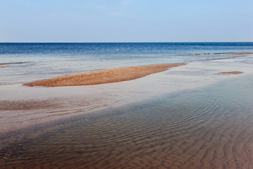 Baltic Sea coast in springtime. Kaliningrad region, Russia.