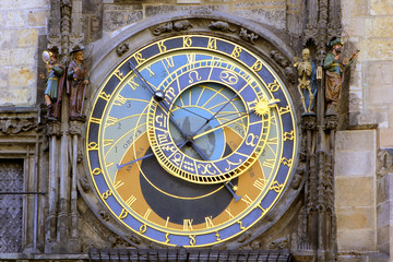 Czech Republic, Prague, Astronomical Clock on Old Town Hall