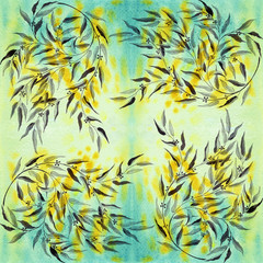 Eucalyptus - medicinal, perfumery and cosmetic plants. Wallpaper. Use printed materials, signs, posters, postcards, packaging.