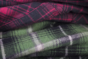 plaid flannel fabric cloth