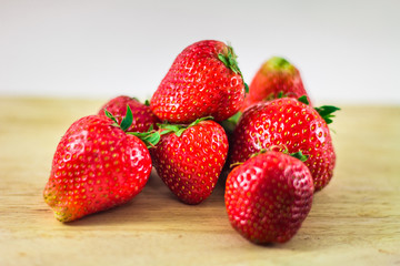 Strawberry isolated on white background.
