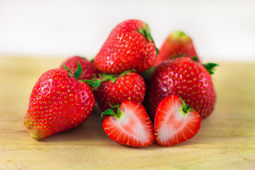 Strawberry isolated on white background.