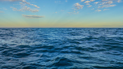 Fototapeta premium Sunrise on the coast of Adelaide South Australia in the Pacific Ocean. January 2017