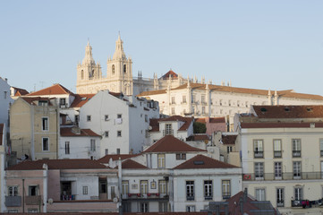 Views of the houses of Lisbon