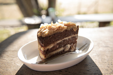 Chocolate cake was delicious, nourishing the body
