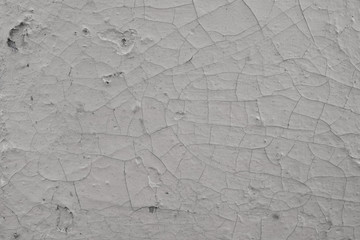 Surface of the old broken, crack, rough, stain, rift white concrete floor backgroud texture