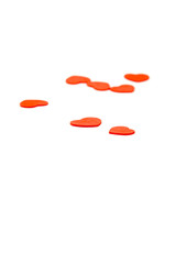 love symbol, red hearts, isolated on white