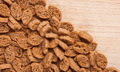 crackers pieces of dried bread