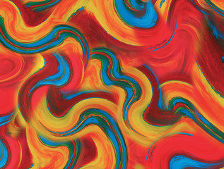 Background abstract painted with acrylic paint