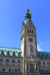 City Hall in the Hanseatic City Hamburg, Germany, Europe.