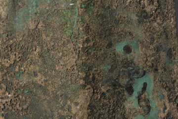 Green Patina metal texture background