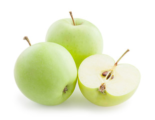 apples isolated on white background