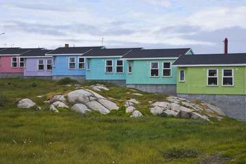 colored houses in aasiaat in greenalnd © Christian