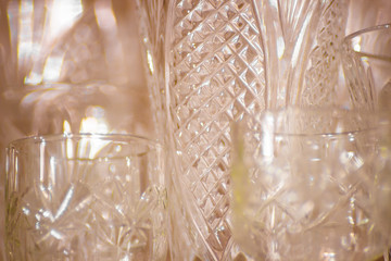 Group of various glasses