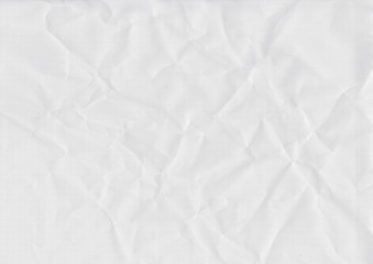 Wrinkled white paper texture