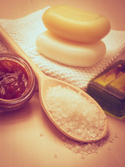 Set for care of skin body, bath accessories