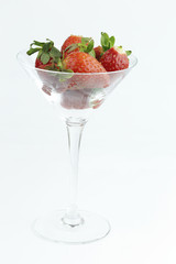 Strawberry. strawberries in the cup