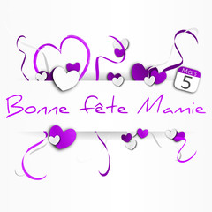 Fototapeta premium bonne fête mamie - fête des grands mères - 5 mars