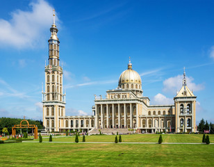 Sanctuary and Basilica of Our Lady of Sorrows, Queen of Poland, in Lichen. The biggest church in...