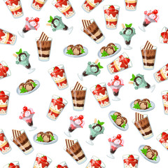 ice cream in a glass